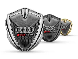 Audi Silicone Emblema Badge Stile Tuning Finitura